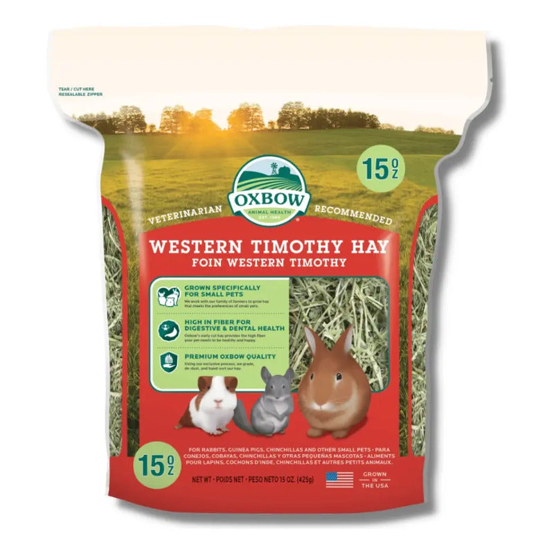Oxbow Heno Timoteo 1,13 Kg Conejo Cobaya Chinchilla Nutritivo Fibroso