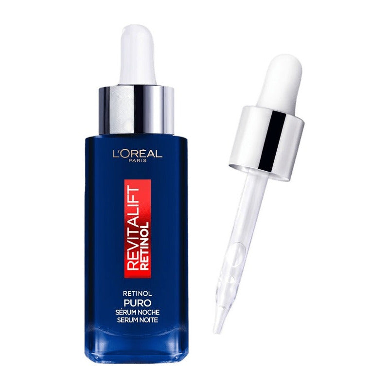 Sérum Facial Nocturno Revitalift Con Retinol Puro Antirrugas Com 30ml L'oréal Todo Tipo De Piel Noche