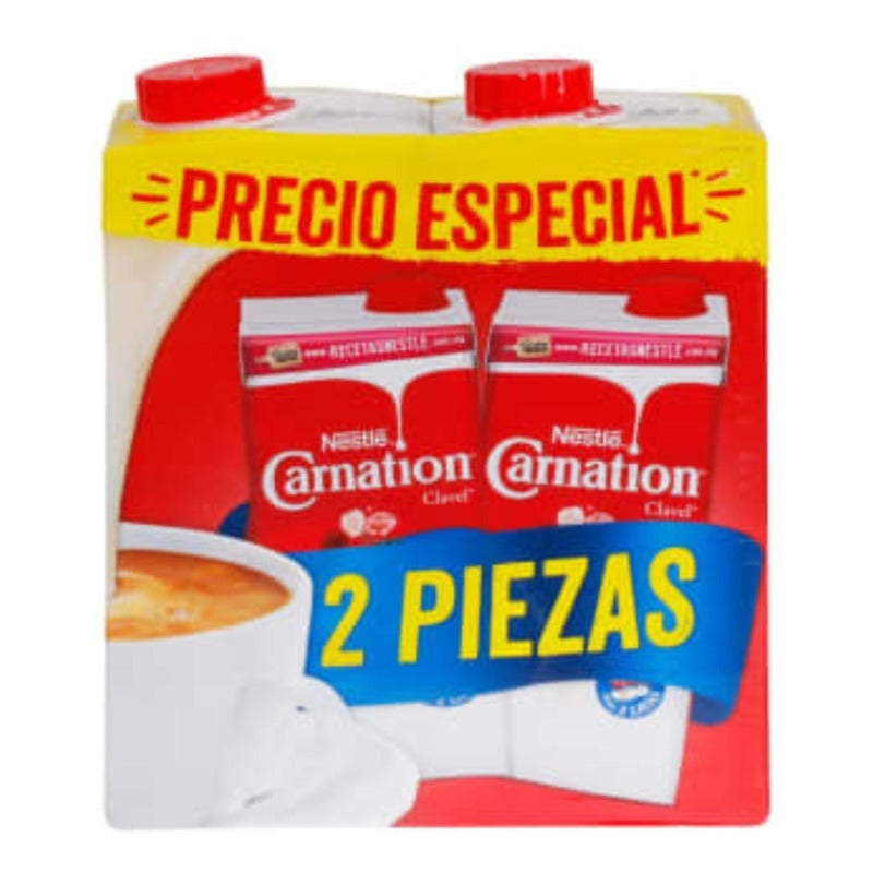 Leche Evaporada Nestlé Carnation De 720g (2piezas)