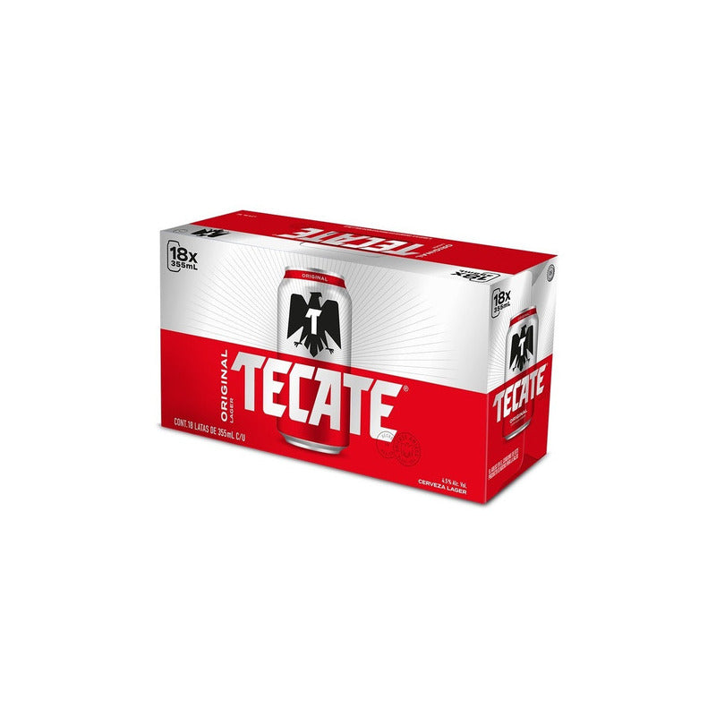 Cerveza Tecate Pilsner Dorada 355 Ml Pack 18 Latas