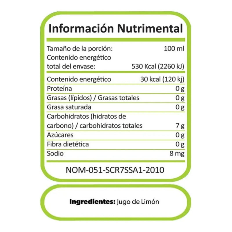 Jugo De Limón New Land Congelado 1.8 L