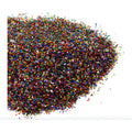 Diamantina #2 Multicolor Metalico De 0.6mm 9 Piezas De 50gr Multicolor
