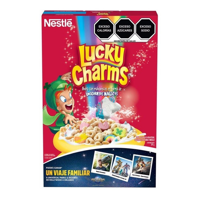 Cereal Nestlé Lucky Charms Con Malvaviscos 297 G 5 Piezas