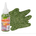 Diamantina Con Pegamento Brilla Pega Verde Lima 1 Pz De 50ml Verde Lima