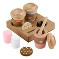 Juguete Bebé Fisher Price Set Mi Primer Capuchino D Madera Color Beige