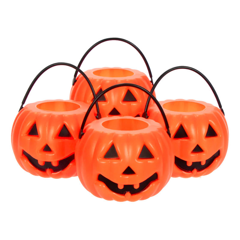 Mini Calabaza Color Naranja De 5x7cm 4 Piezas