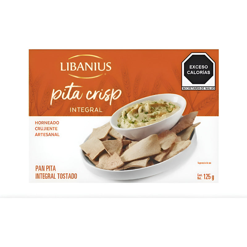 Pita Crisp Integral Tostado Libanius 4 Piezas De 125gr