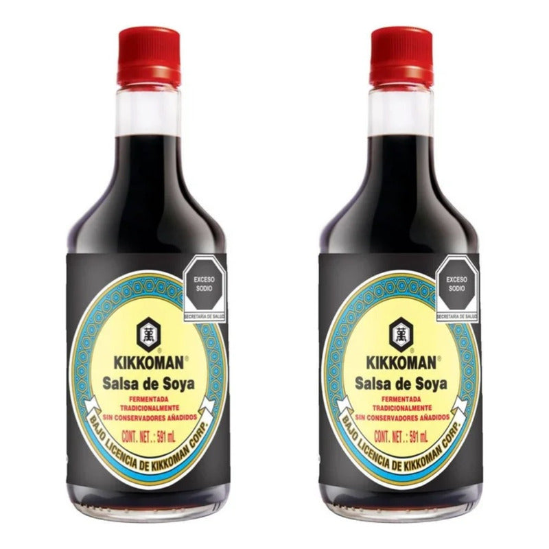 Salsa De Soya Kikkoman 591 Ml (2 Piezas)