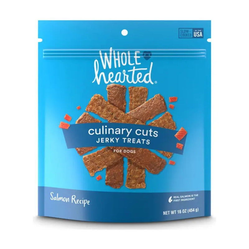 Premios Perro Suaves Tipo Jerky De Salmón Wholehearted 454gr