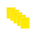 Placa De Fomi Color Amarillo 5 Piezas De 21x27cmx2mm