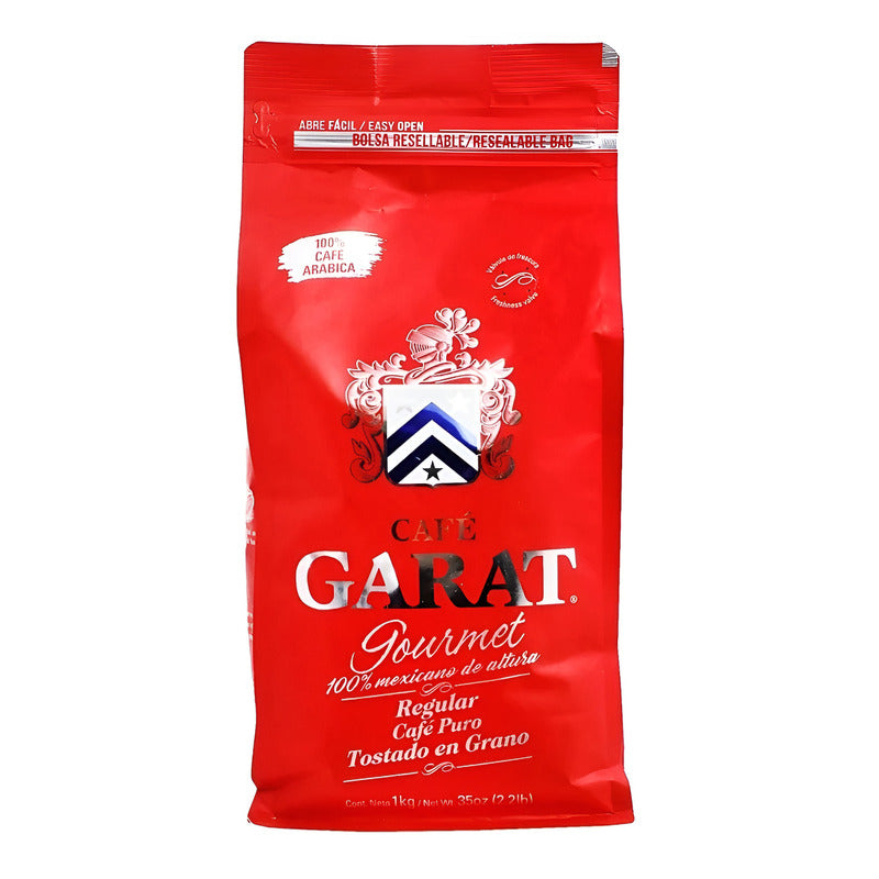 Café Garat Gourmet Grano Americano Entero, 1 Kg