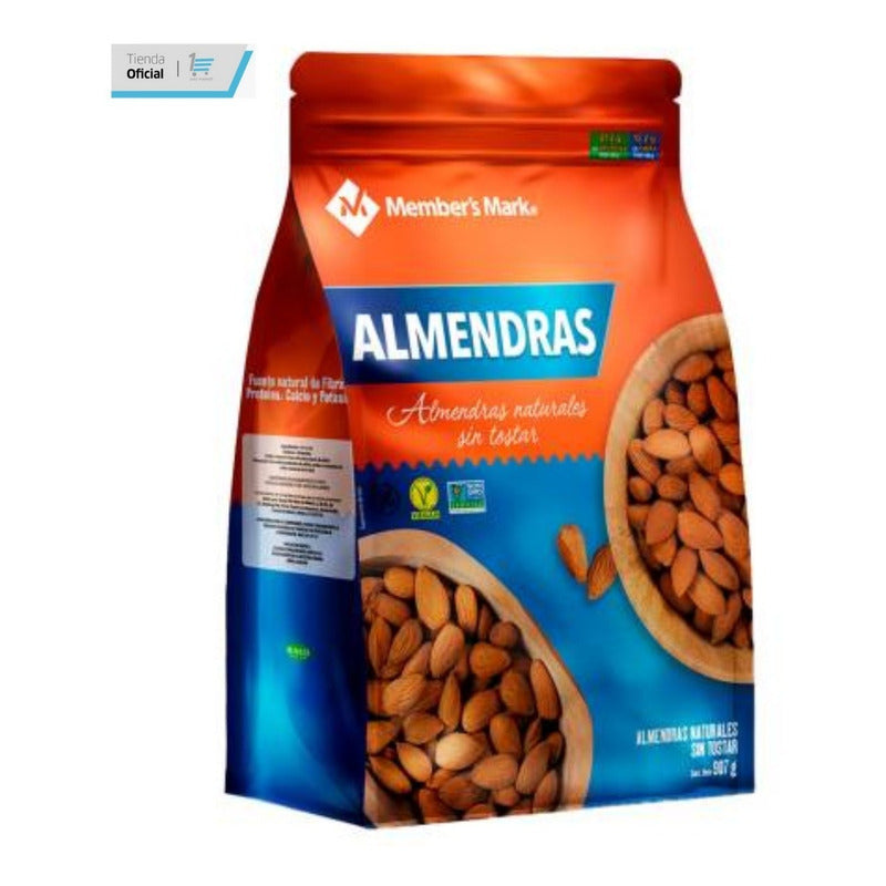 Bolsa De Almendras Naturales Sin Tostar Member's Mark 907 Gr