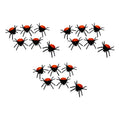 Arañas Color Negro Con Naranja Diamantadas 1.5x7cm 18pz