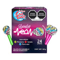 Cool Toons Paleta Calavera Neón 2 Paquetes Con 24 Piezas C/u