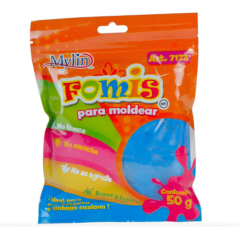 Fomi Suave Moldeable Color Azul Rey 12 Piezas De 50g Azul Rey