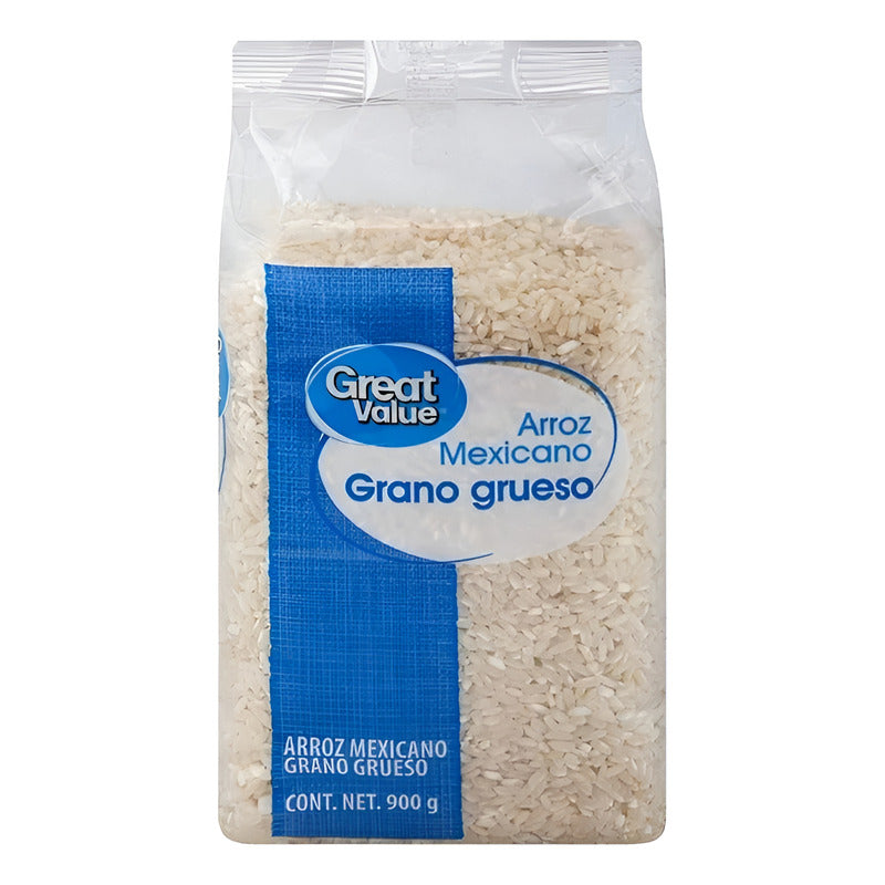 Arroz Great Value Mexicano Grano Grueso 900g (4 Pzs)