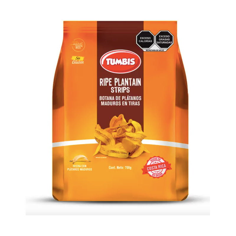 Platano Frito Maduro En Tiras Tumbis Bolsa De 700gr