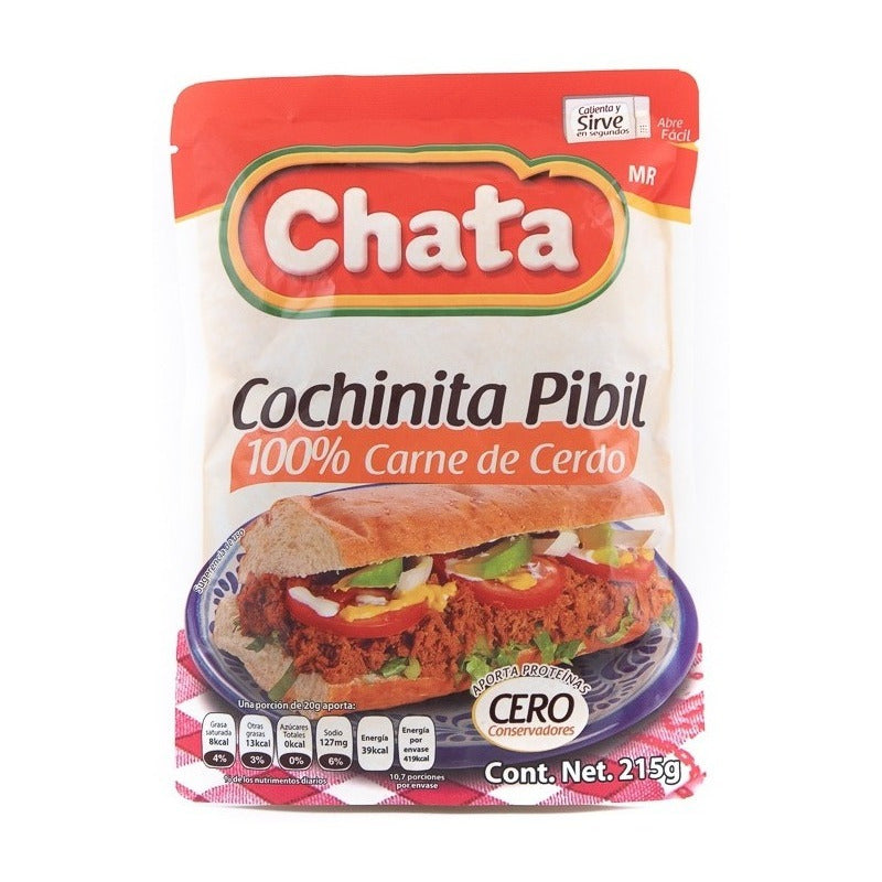 Cochinita Pibil Chata Pouch 215gr 4 Pack Ipg
