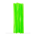 Limpia Pipas Chenille Natural Color Verde Neon De 30cm 72pz