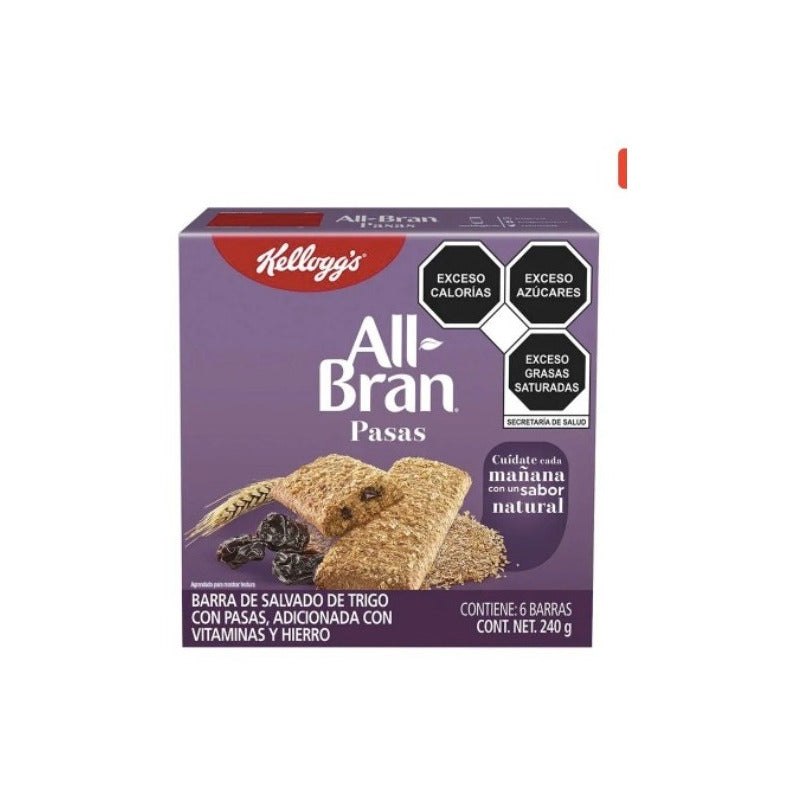 Barras De Salvado De Trigo Con Pasas Kellogg's 240gr 2pack D