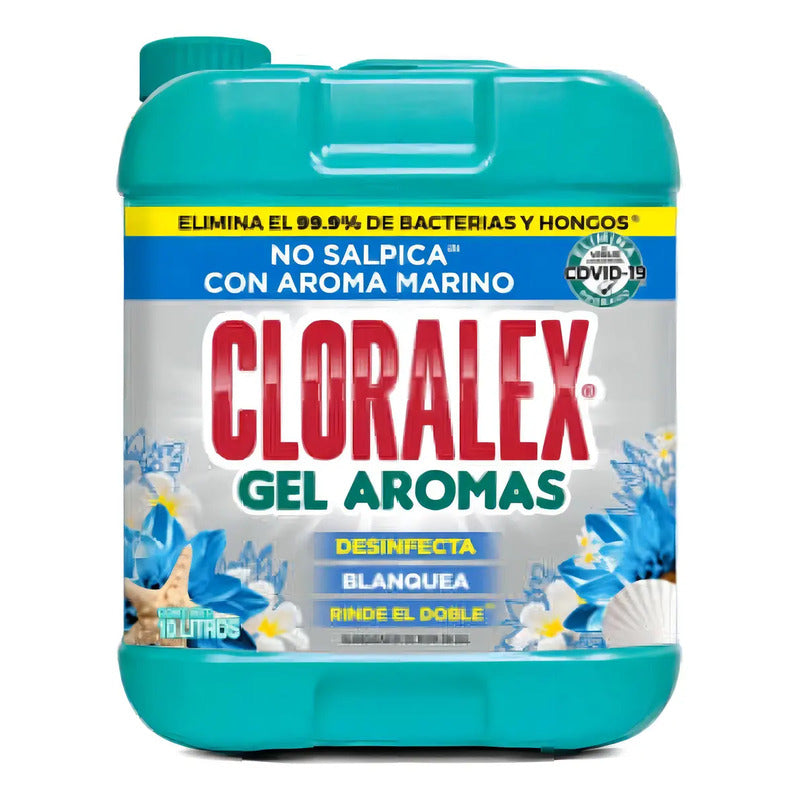Blanqueador De Ropa En Gel Cloralex Aromas Marino 10 L