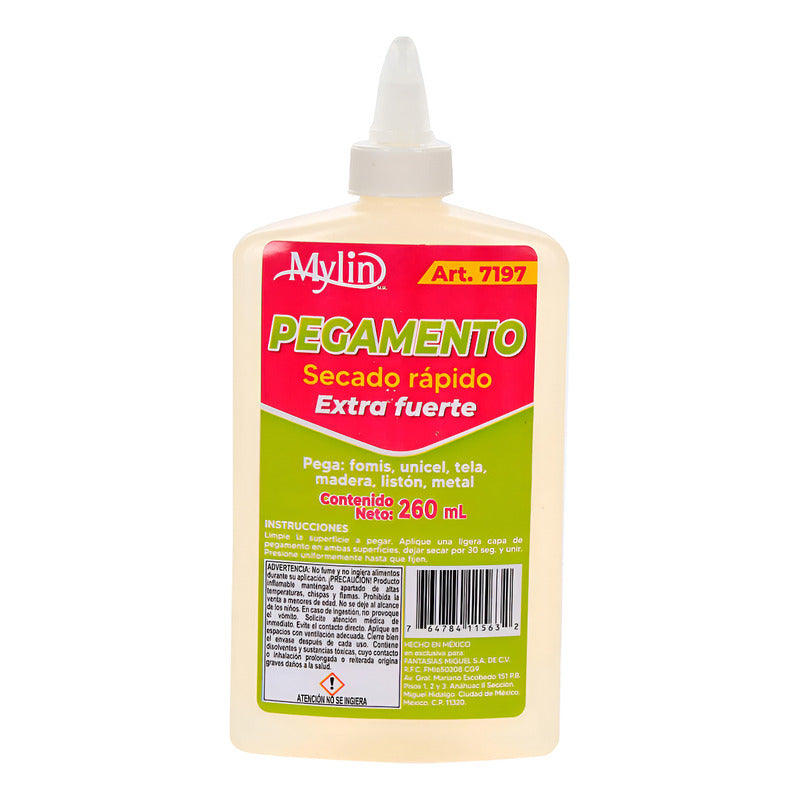 Pegamento Secado Rapido 260ml Color Transparente