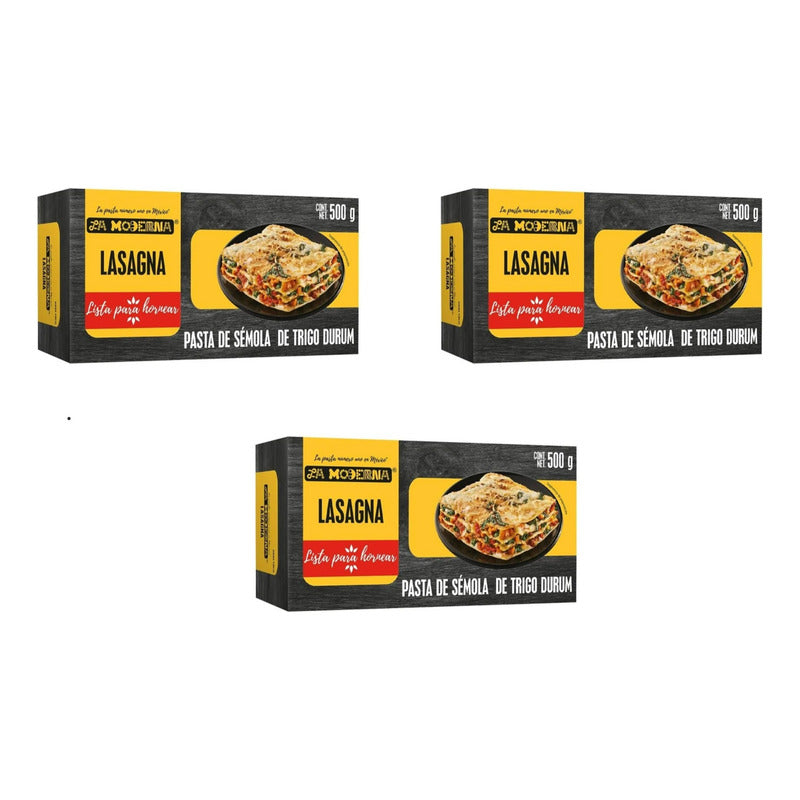 Lasagna La Moderna Pasta 500 G (3 Piezas)