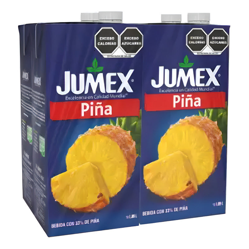 Bebida Jumex Con Piña 4 Pzs 1.89 L C/u