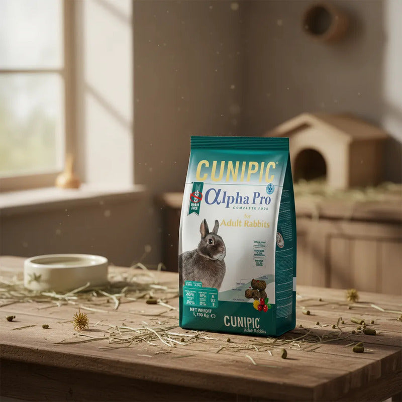 Cunipic Alpha Pro Alimento Para Conejo Adulto, 1.7 Kg