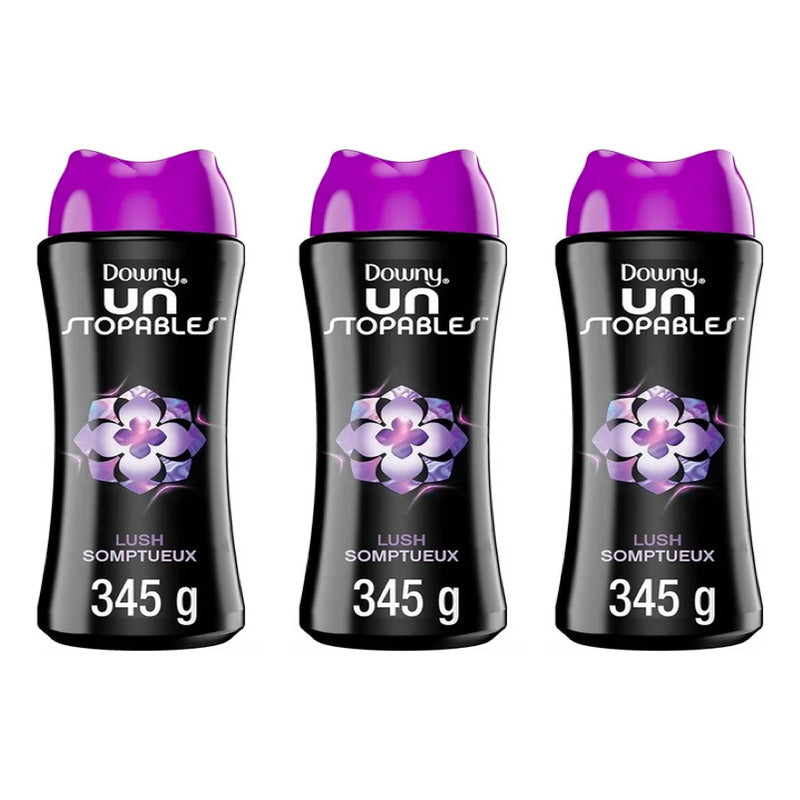 Perlas De Perfume Downy Unstopables Lush 3 Piezas De 345gr