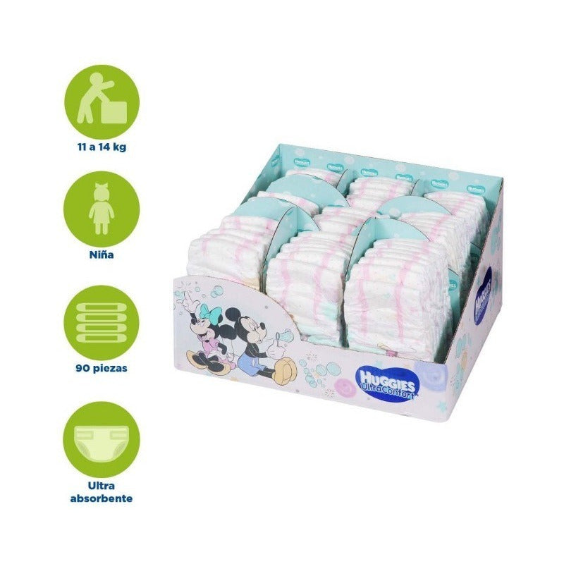 Pañales Huggies Ultraconfort Etapa 5 Con 90 Pzas