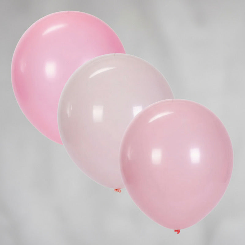 Globos Surtidos De 30cm Tonos Rosas  10 Piezas Surtido Rosas