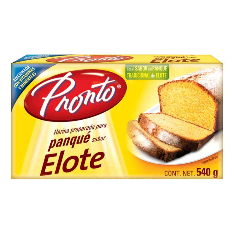 Harina Para Pastel De Elote Pronto 540gr (3piezas)