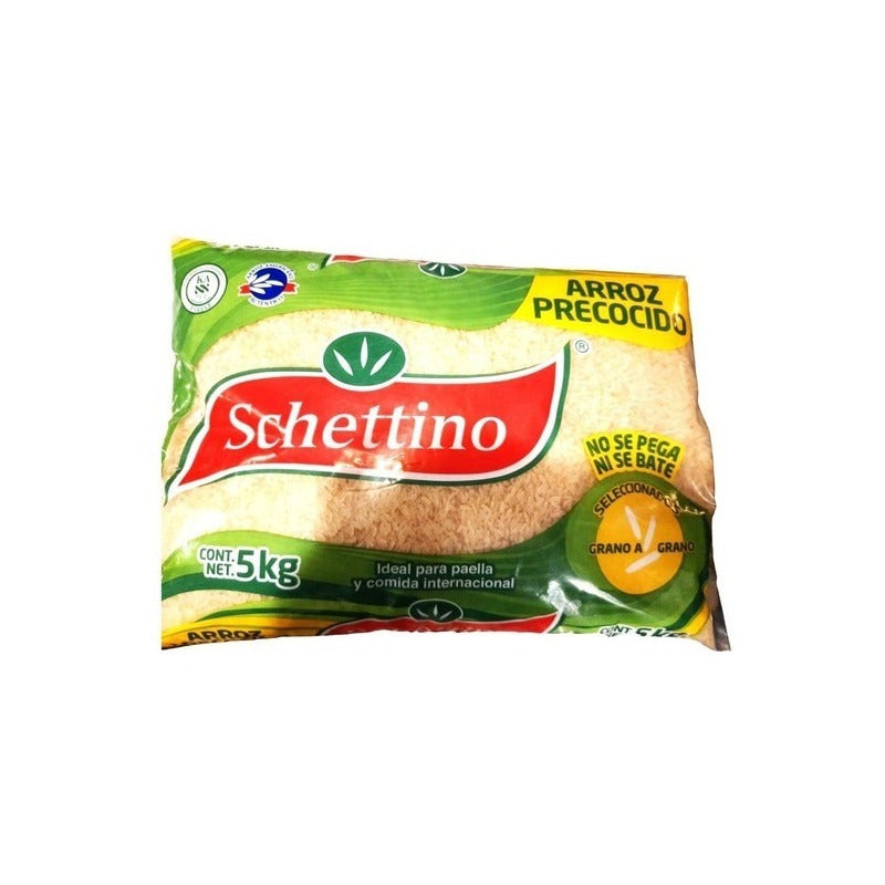 Arroz  Precocido Schettino  Impegable 5 Kg( 1 Bolsa)