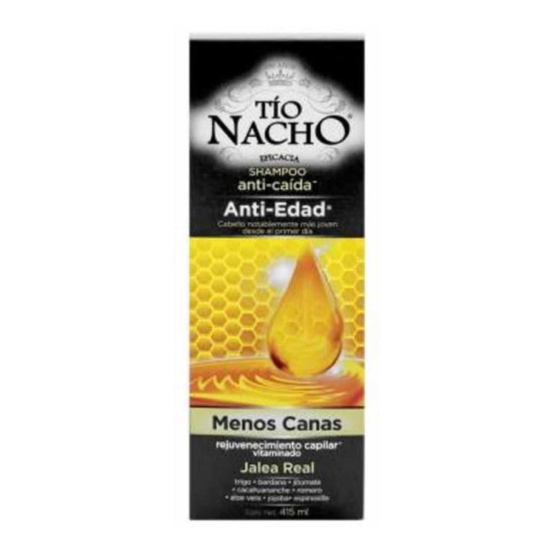 Shampoo Tío Nacho Anti Edad 2 Pzas De 415 Ml Ij