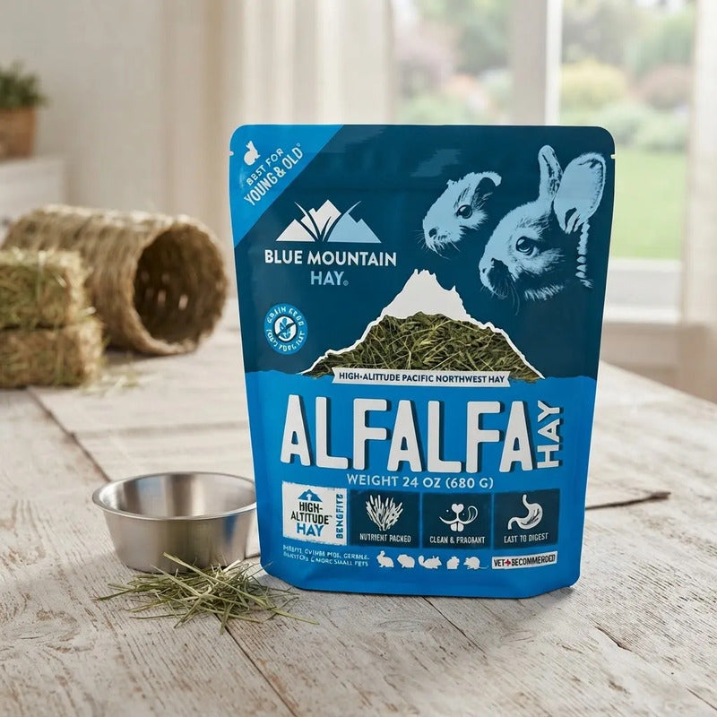 Blue Mountain Heno De Alfalfa Para Pequeños Mamíferos, 680 G