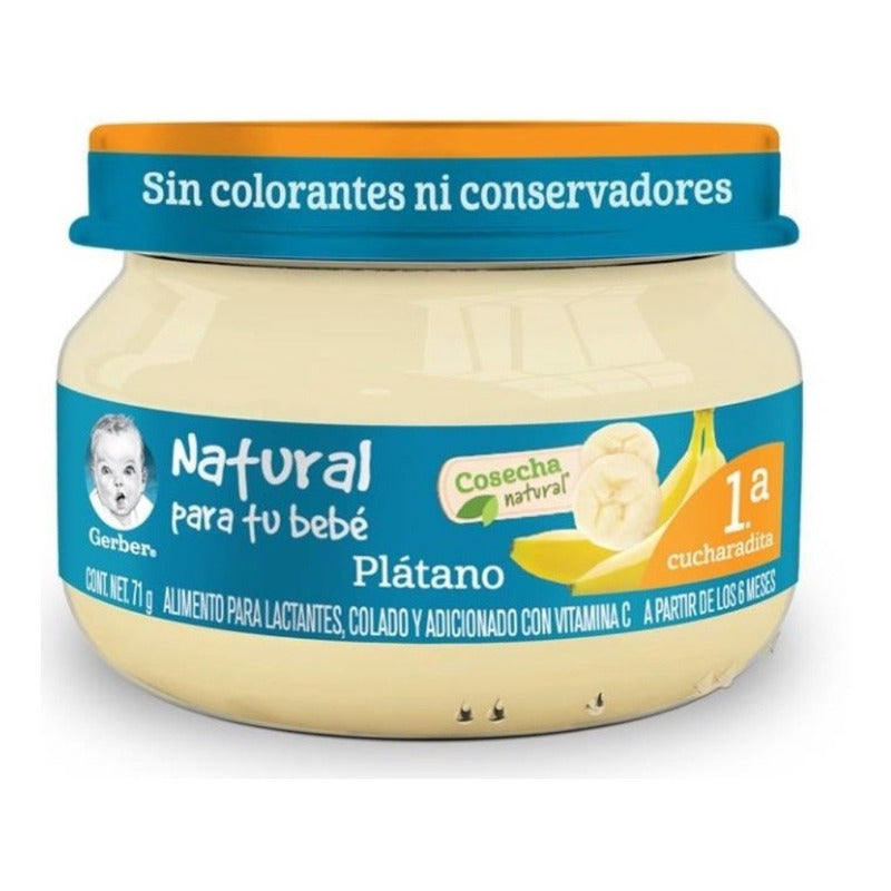 Papilla Gerber Etapa 1 Varios Sabores 6 Pzas De 71 G C/u Ij