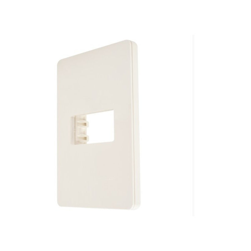 Placa Con Chasis De 1 Módulo  Blanco 3 Pzs Blanco