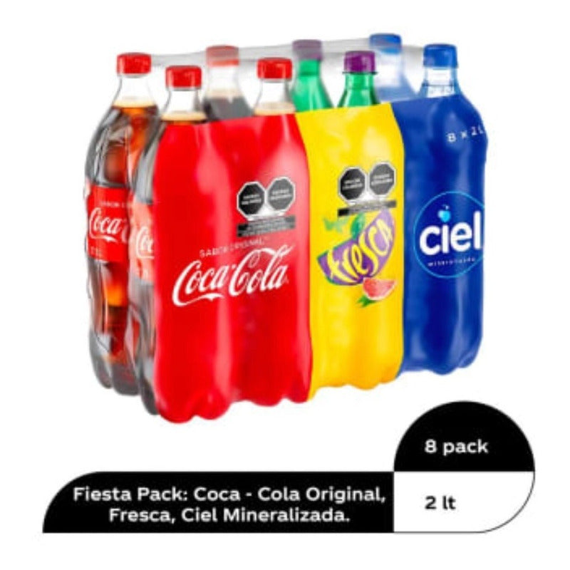 Refresco Coca Cola Fiesta Surtidos 2l (8piezas)