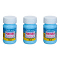Pintura Acrílica Alta Calidad Color Azul Cielo 3 Pz De 35ml Azul Cielo