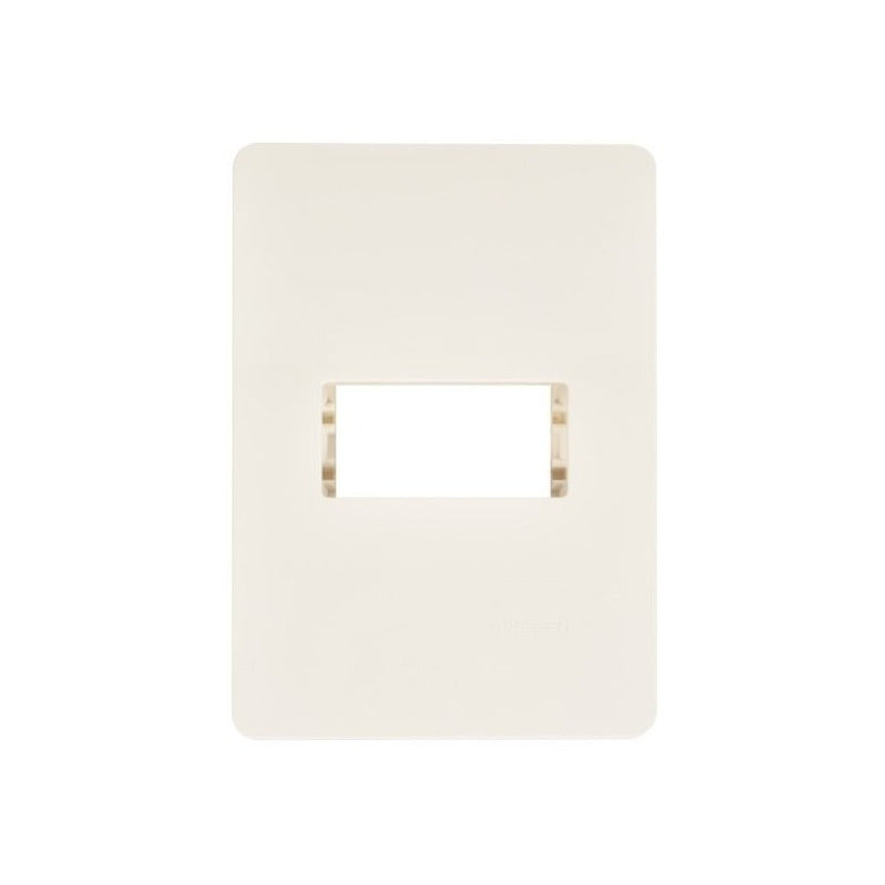 Placa Con Chasis De 1 Módulo  Blanco 3 Pzs Blanco