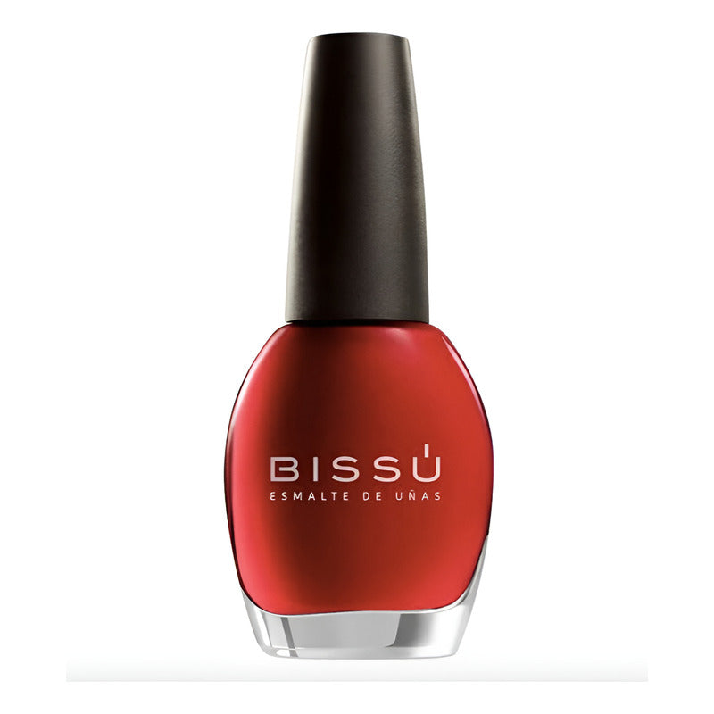 Esmalte De Uñas Bissú Color Bermellon 6 Piezas De 15ml Bermellón