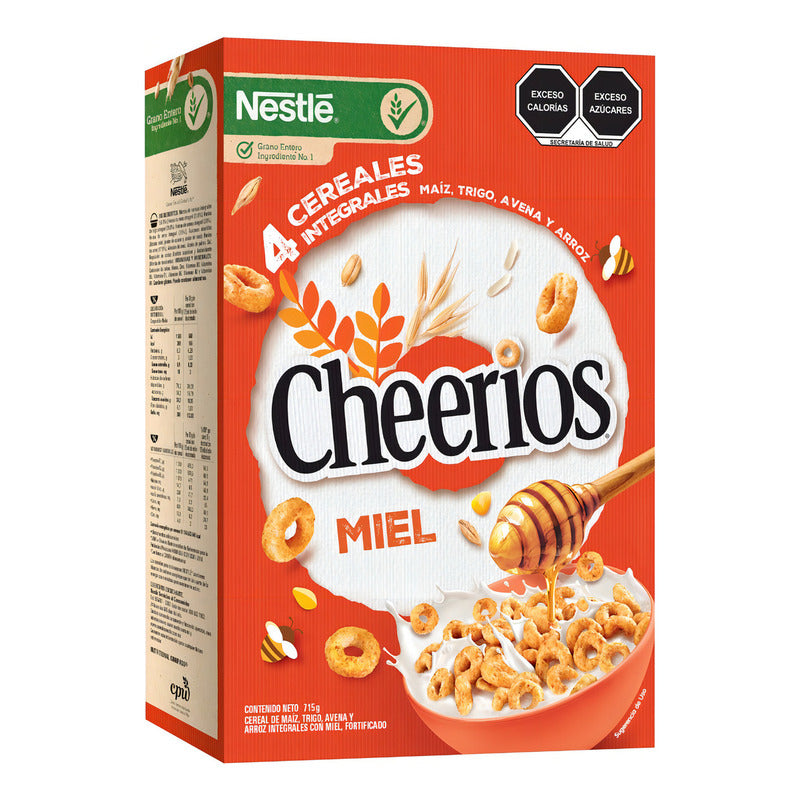 Cereal Integral Cheerios De Miel, 715 G
