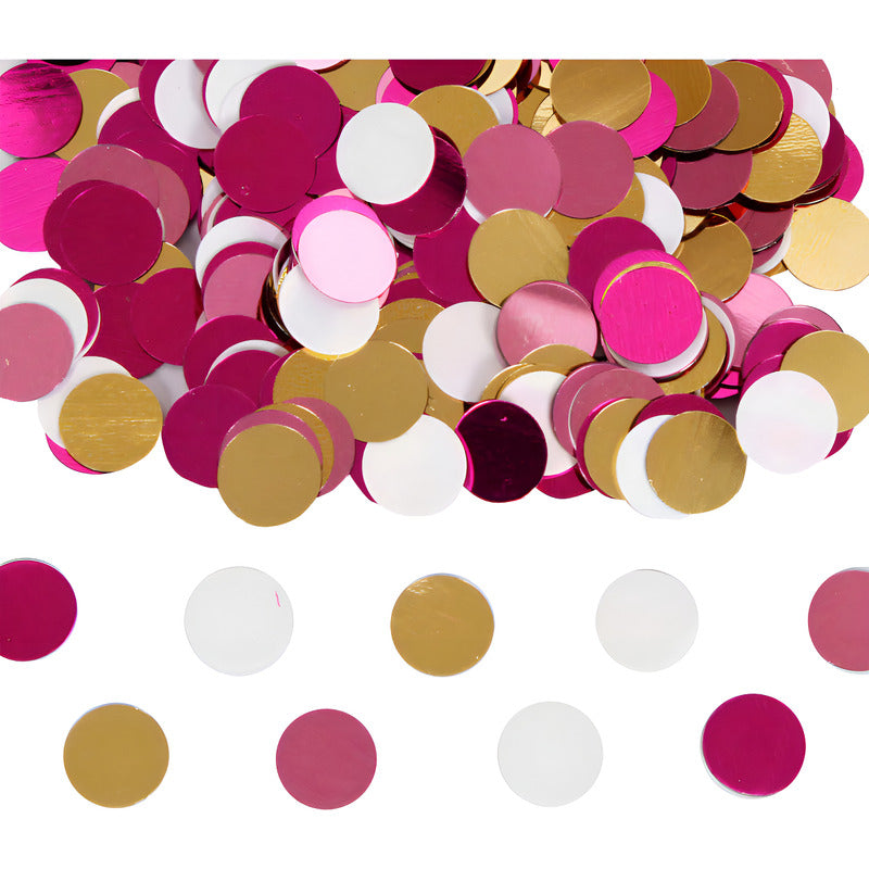 Lentejuela Decorativa Redonda Color Rosa Multi