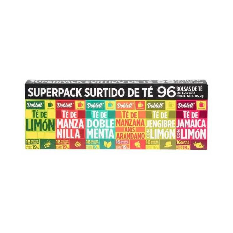 Surtido De Té Doblett 6 Sabores 96 Pzas