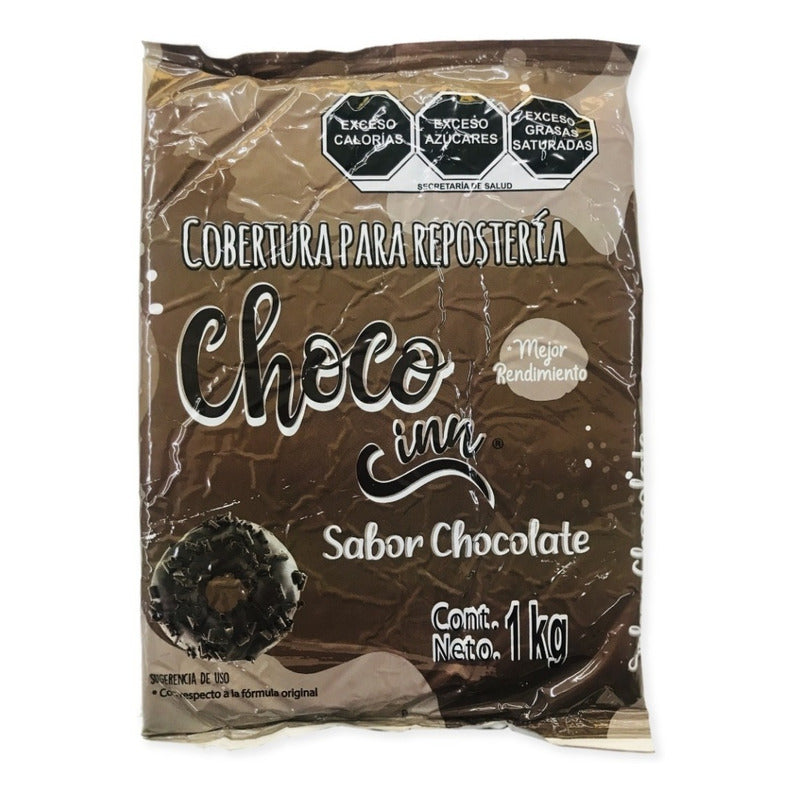 Cobertura De Chocolate Choco Inn 1kg Tableta Para Repostería Y Pastelería