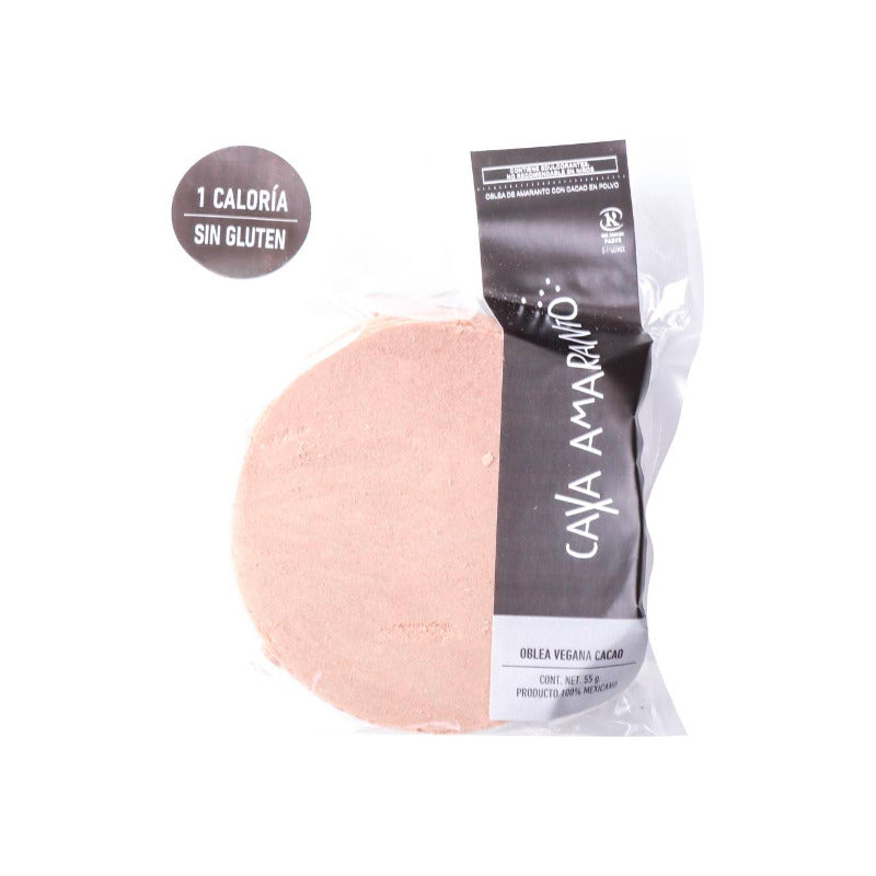Oblea De Amaranto Caxa Sabor Cacao 10 Paquetes De 55 G