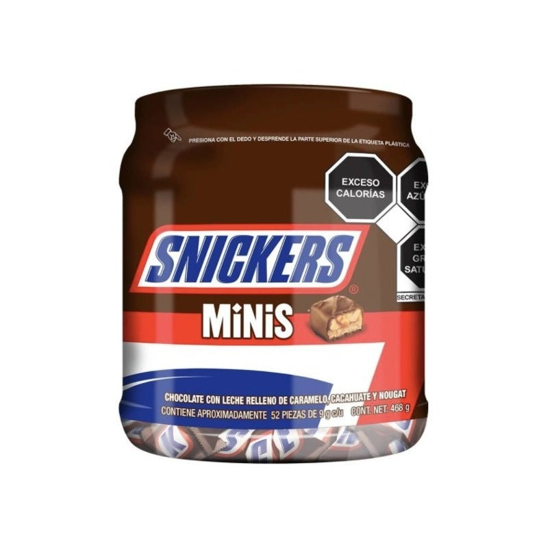 Chocolate Snickers Minis Con 52pzas 5pack D