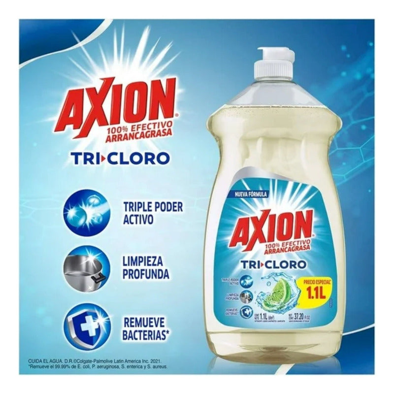 Axion Lavatrastes Tricloro 1.1 L (2 Piezas)