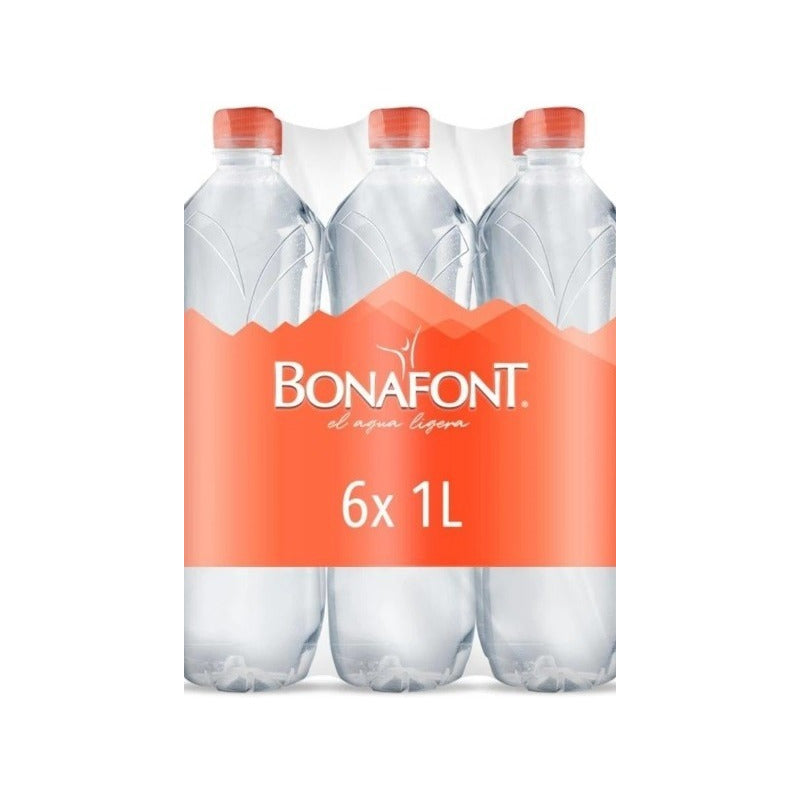 Agua Bonafont Natural Pack 6 Botellas 1 L (4 Paq)